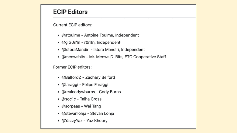 ECIP编辑者 ECIP编辑者